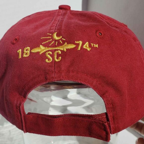 1874 Southern Comfort Hat Red Adjustable Strapback Adult Baseball Cap SC - Picture 4 of 8